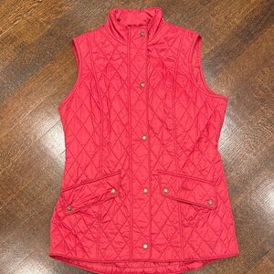 Barbour Quilted Vest - Vibrant Red
